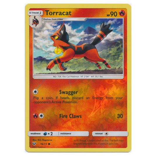 Pokemon - Shining Legends - (Reverse Holo) - Torracat - 16/73