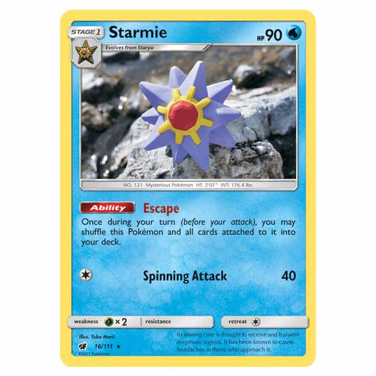 Pokemon - Sun & Moon - Crimson Invasion - Starmie - 16/111