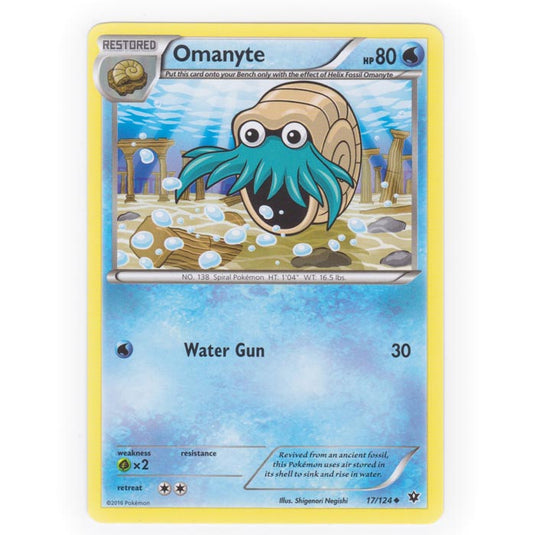 Pokemon - XY - Fates Collide - Omanyte - 17/124