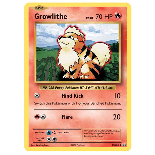 Pokemon - XY Evolutions - Growlithe - 17/108