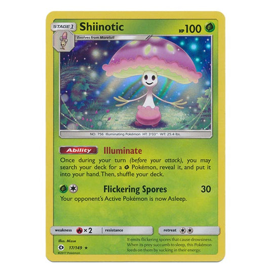 Pokemon - Sun & Moon - Base Set - Shiinotic - 17/149