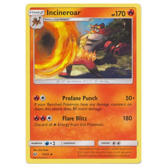 Pokemon - Shining Legends - Incineroar - 17/73