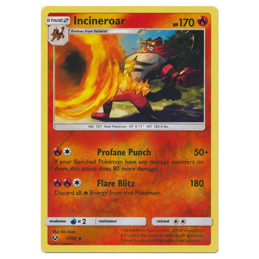 Pokemon - Shining Legends - (Reverse Holo) - Incineroar - 17/73