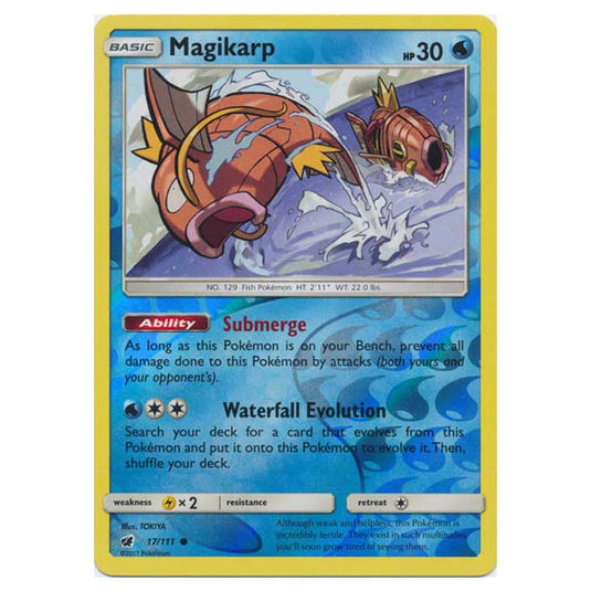 Pokemon - Sun & Moon - Crimson Invasion - (Reverse Holo) - Magikarp - 17/111