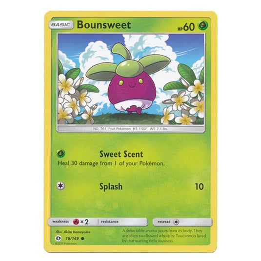 Pokemon - Sun & Moon - Base Set - Bounsweet - 18/149