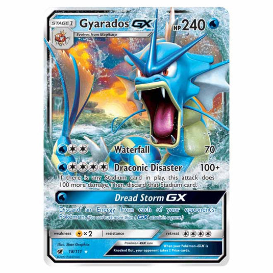 Pokemon - Sun & Moon - Crimson Invasion - Gyarados-GX  18/111