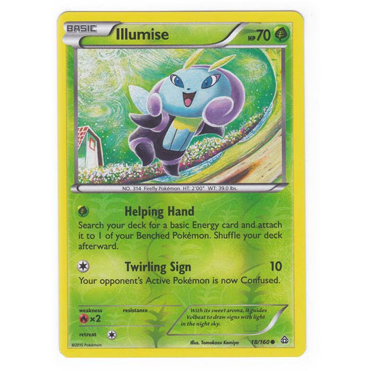 Pokemon - XY Primal Clash - (Reverse Holo) - Illumise - 18/160