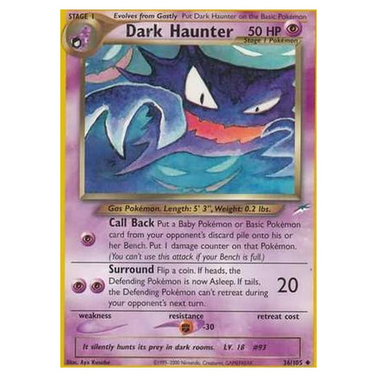 Pokemon - Neo Destiny - Dark Haunter - 036/105