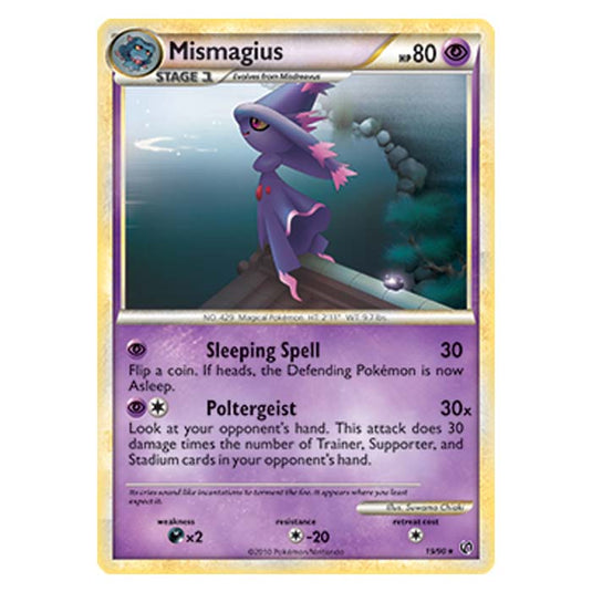 Pokemon - HGSS Undaunted - Mismagius - 19/90