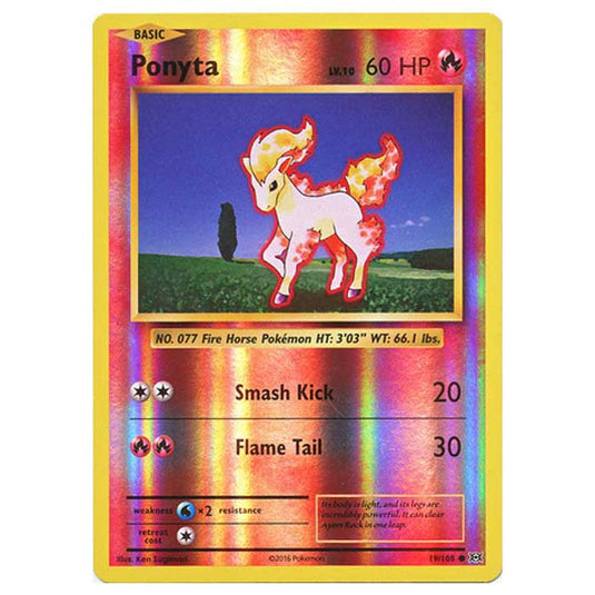 Pokemon - XY Evolutions - (Reverse Holo) - Ponyta - 19/108