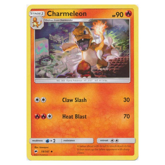 Pokemon - Sun & Moon - Burning Shadows - Charmeleon - 19/147