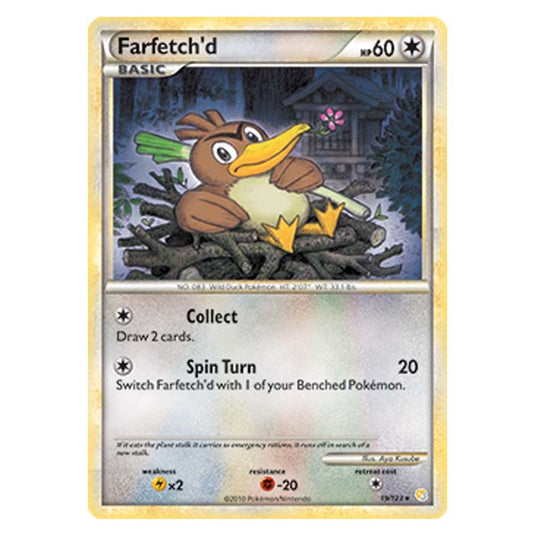 Pokemon - HGSS - Farfetchd - 19/123