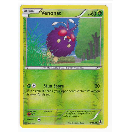 Pokemon - XY Phantom Forces - (Reverse Holo) - Venonat - 1/119