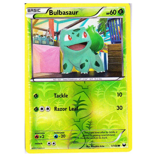 Pokemon - Black & White - Dark Explorers - (Reverse Holo) Bulbasaur - 1/108