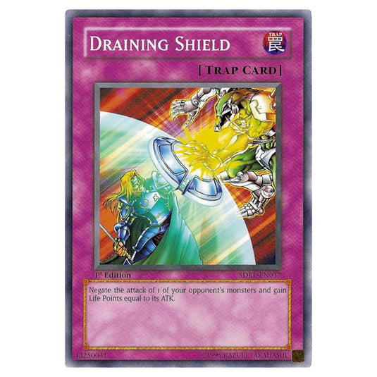 Yu-Gi-Oh! - Rise of the Dragon Lords Structure Deck - Draining Shield (Common) SDRL-EN037