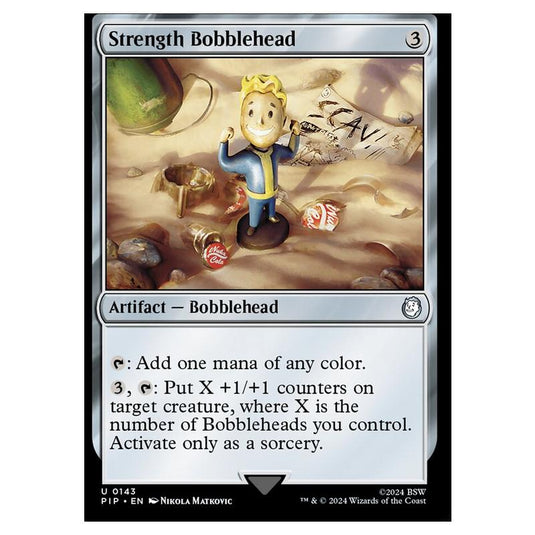 Magic The Gathering - Universes Beyond - Fallout - Strength Bobblehead - 0143