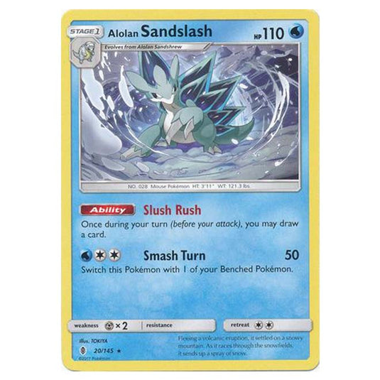 Pokemon - Sun & Moon - Guardians Rising - Alolan Sandslash - 20/145