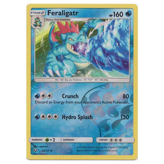 Pokemon - Shining Legends - (Reverse Holo) - Feraligatr - 20/73