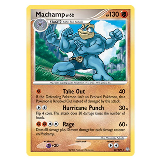 Pokemon - Diamond And Pearl Stormfront - Machamp - 20/100