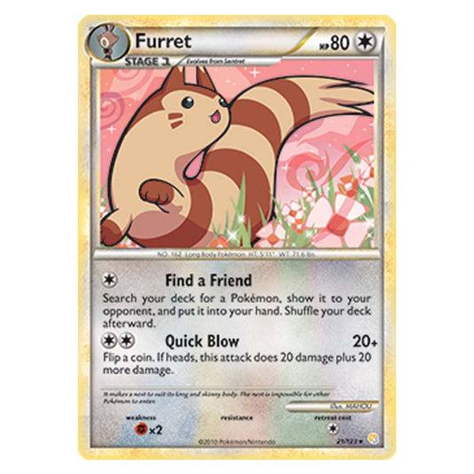 Pokemon - HGSS - Furret - 21/123