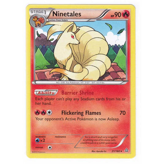 Pokemon - XY Primal Clash - Ninetales - 21/160