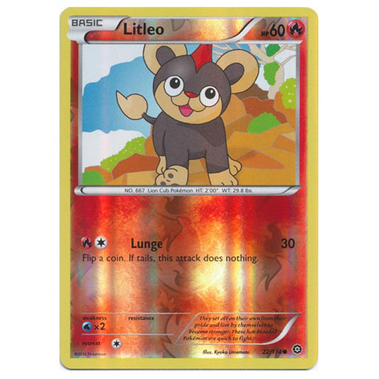 Pokemon - XY - Steam Siege - (Reverse Holo) Litleo - 22/114