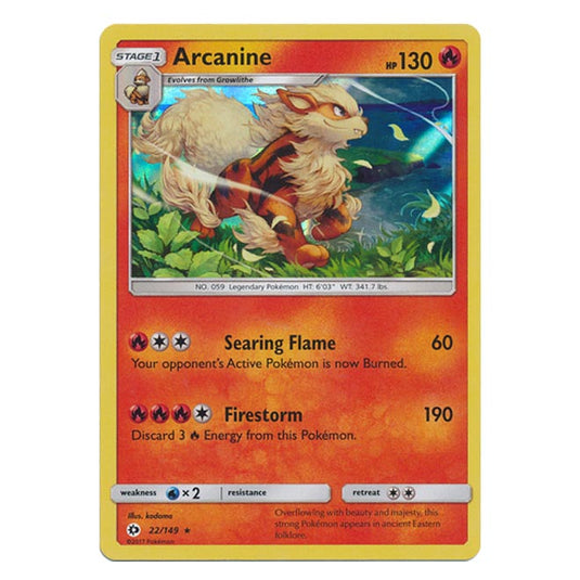 Pokemon - Sun & Moon - Base Set - Arcanine - 22/149