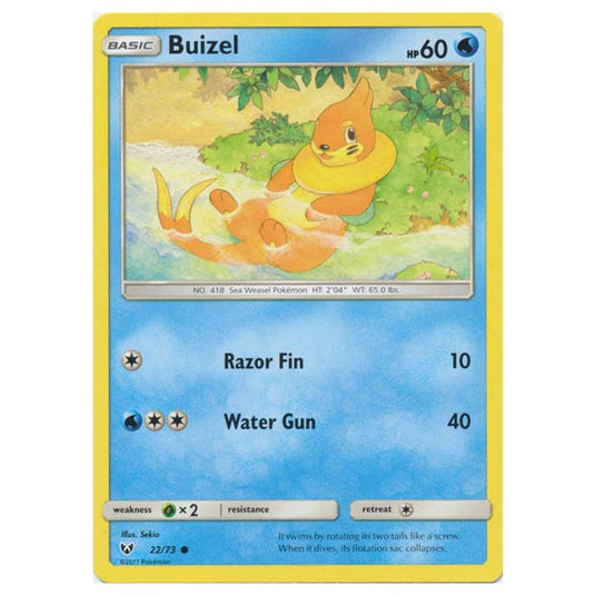 Pokemon - Shining Legends - Buizel - 22/73