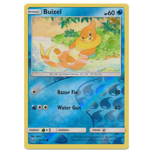 Pokemon - Shining Legends - (Reverse Holo) - Buizel - 22/73