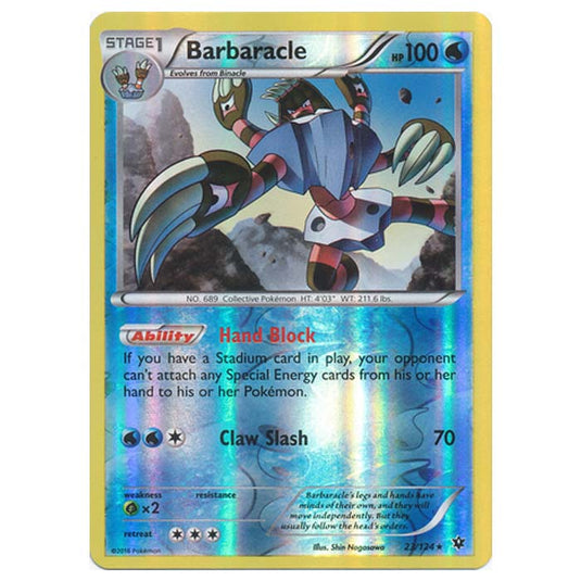 Pokemon - XY - Fates Collide (Reverse Holo) - Barbaracle - 23/124 Pokemon - XY - Fates Collide (Reverse Holo) - Barbaracle - 23/124