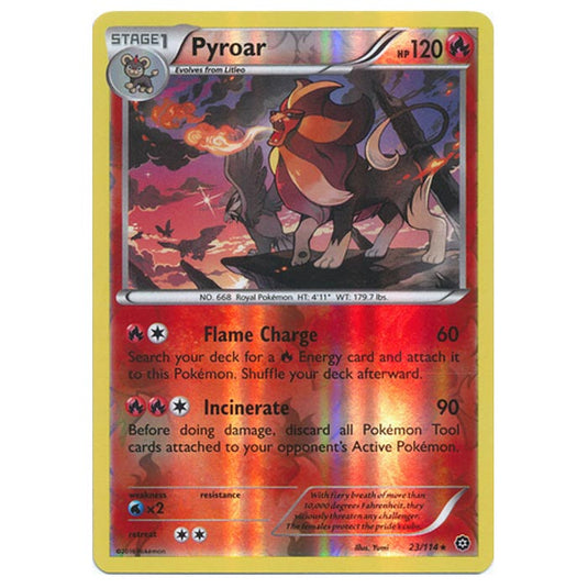 Pokemon - XY - Steam Siege - (Reverse Holo) Pyroar - 23/114