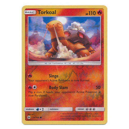 Pokemon - Sun & Moon - Base Set - (Reverse Holo) - Torkal - 23/149