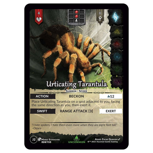 Genesis Battle of Champions - Welcome to Jaelara - Urticating Tarantula (Uncommon) J2024