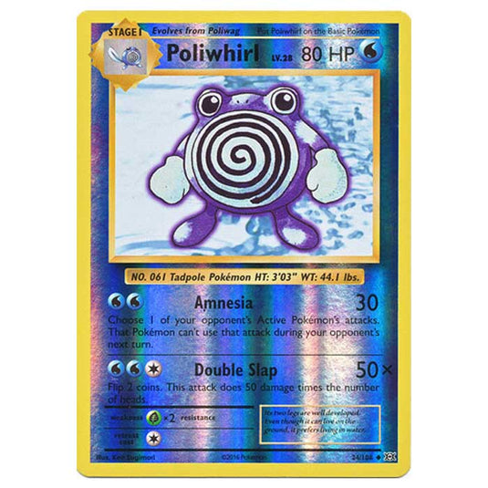 Pokemon - XY Evolutions - (Reverse Holo) - Poliwhirl - 24/108