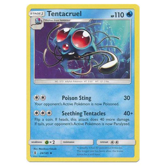 Pokemon - Sun & Moon - Guardians Rising - Tentacruel - 24/145