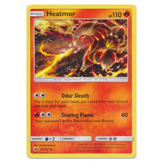 Pokemon - Sun & Moon - Burning Shadows - Heatmor - 24/147