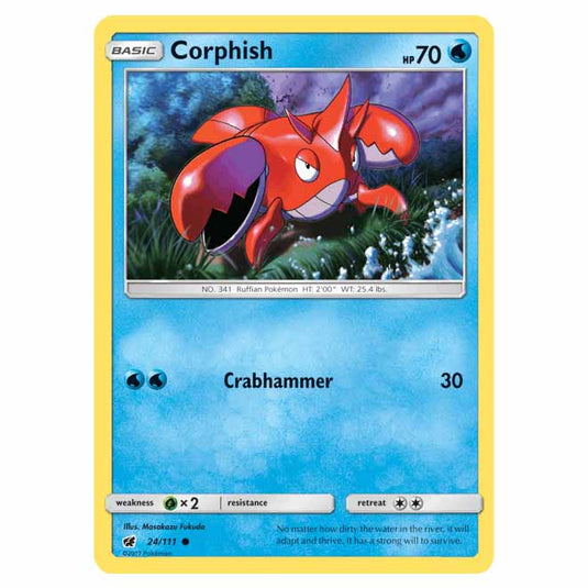 Pokemon - Sun & Moon - Crimson Invasion - Corphish - 24/111