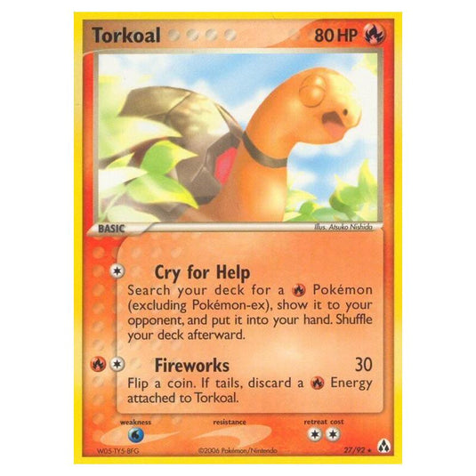 Pokemon - EX Legend Maker - Torkoal - 27/92