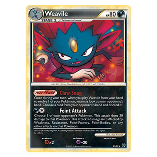 Pokemon - HGSS Undaunted - Weavile - 25/90