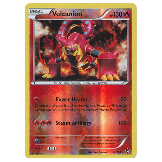 Pokemon - XY - Steam Siege - (Reverse Holo) Volcanion - 25/114