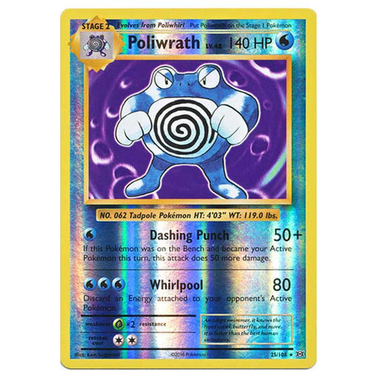 Pokemon - XY Evolutions - (Reverse Holo) - Poliwrath - 25/108