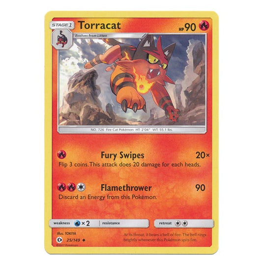 Pokemon - Sun & Moon - Base Set - Torracat - 25/149