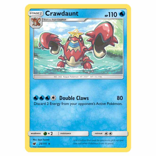 Pokemon - Sun & Moon - Crimson Invasion - Crawdaunt - 25/111