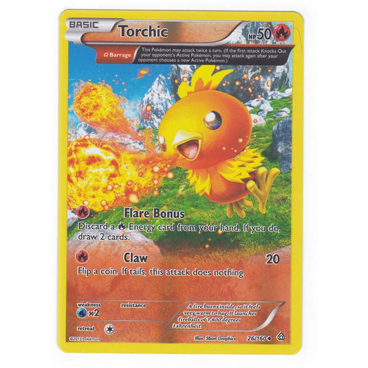 Pokemon - XY Primal Clash - (Reverse Holo) - Torchic - 26/160