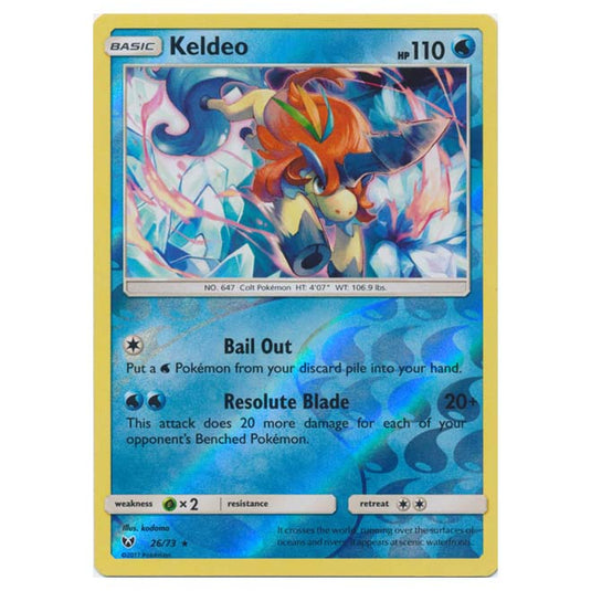 Pokemon - Shining Legends - (Reverse Holo) - Keldeo - 26/73