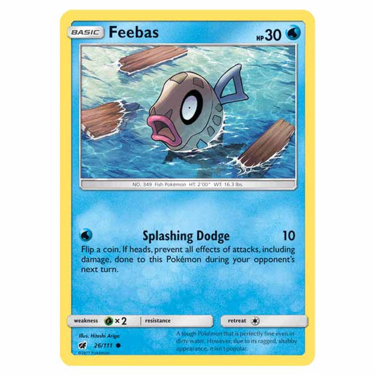 Pokemon - Sun & Moon - Crimson Invasion - Feebas - 26/111