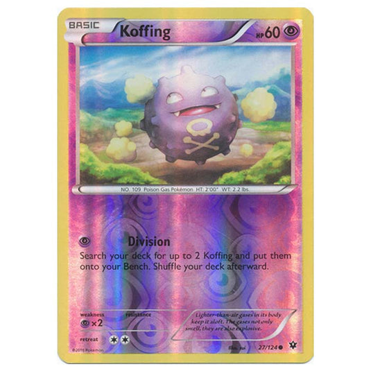 Pokemon - XY - Fates Collide (Reverse Holo) - Koffing - 27/124