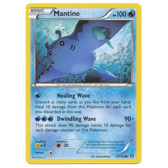 Pokemon - XY - Steam Siege - Mantine - 27/114