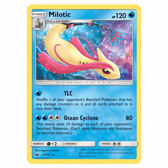 Pokemon - Sun & Moon - Crimson Invasion - Milotic - 27/111