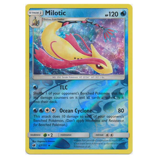 Pokemon - Sun & Moon - Crimson Invasion - (Reverse Holo) - Milotic - 27/111